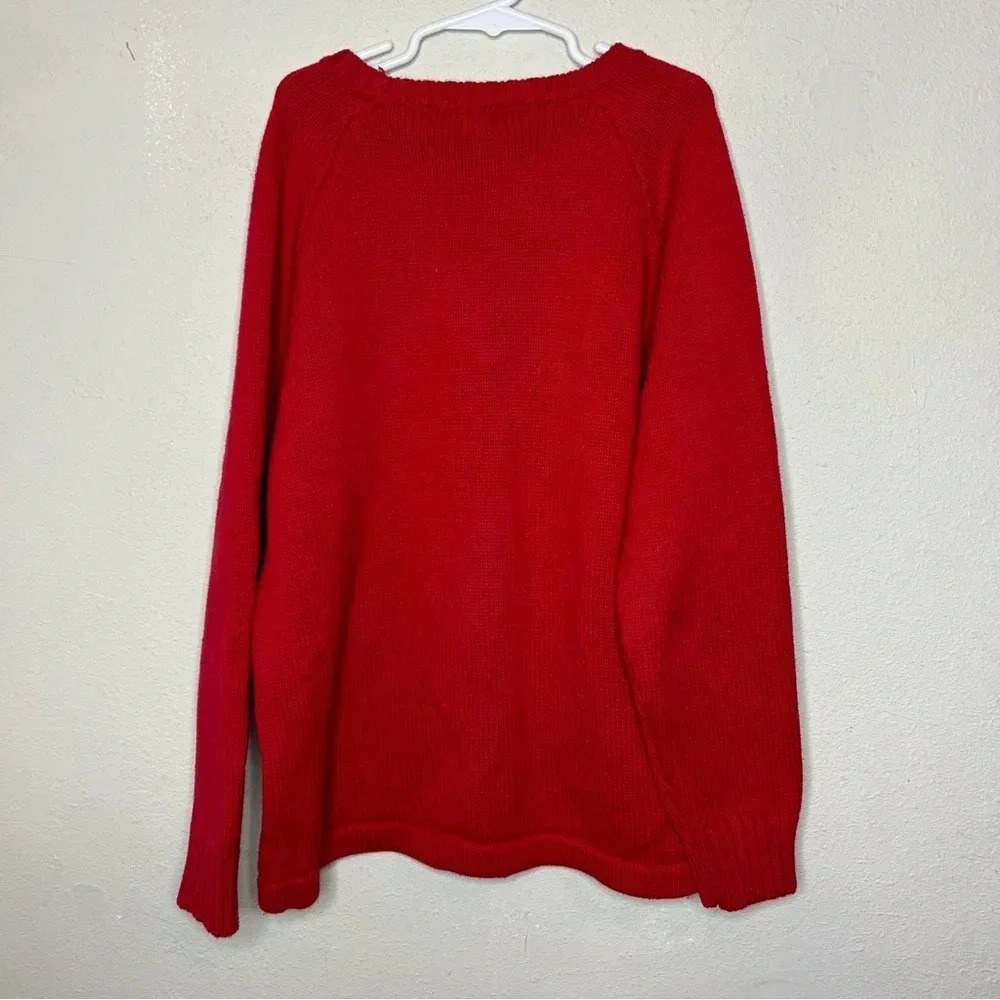Boys Red Polo Knit Sweater Size Medium - Picture 2 of 5